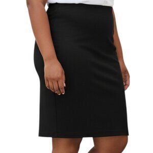 NUE OPTIONS Black Pull On Skirt - Size XL